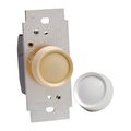 Gorgeousglow 120 amp 600 watt Rotary Dimmer Knob White &amp; Light Almond GO705515